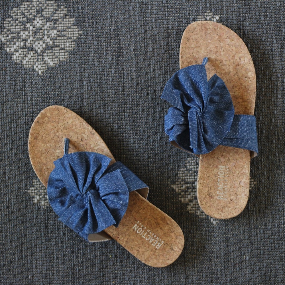 NWOT blue sandals